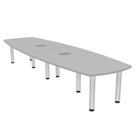 Skutchi Designs 45 in W, 120 in L, 29 in H, Engineered Wood Top, Grey H-ABOT-46119PT-01-EL